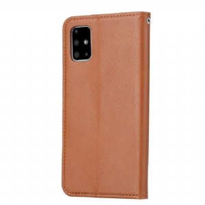 Flip Case Für Samsung Galaxy A71 Standetui In Lederoptik