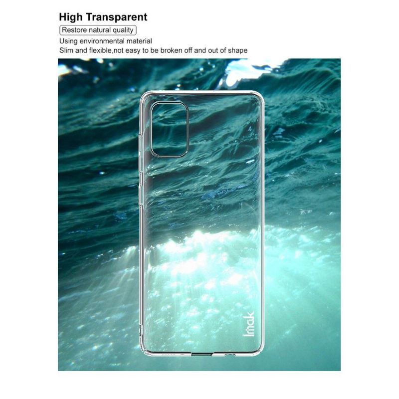 Hülle Für Samsung Galaxy A71 Anti-Sturz Imak Transparent + Schutzfolie