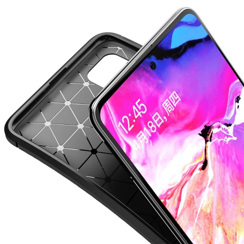 Hülle Für Samsung Galaxy A71 Gel-kohlefaser-stil