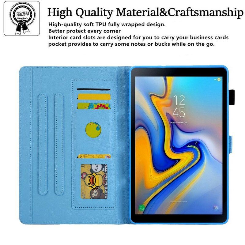 Flip Case Für Samsung Galaxy Tab A7 Lite Ananas-muster