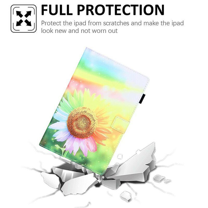 Flip Case Für Samsung Galaxy Tab A7 Lite Blumen In Der Sonne