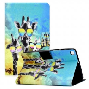 Flip Case Für Samsung Galaxy Tab A7 Lite Funky Giraffen