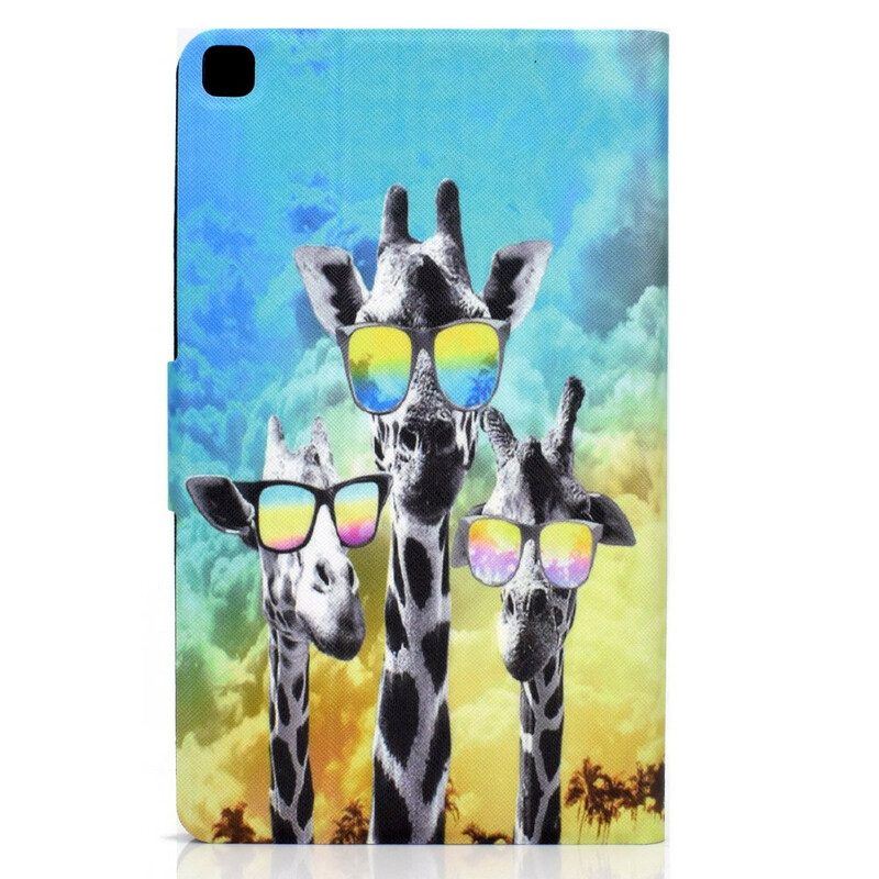 Flip Case Für Samsung Galaxy Tab A7 Lite Funky Giraffen