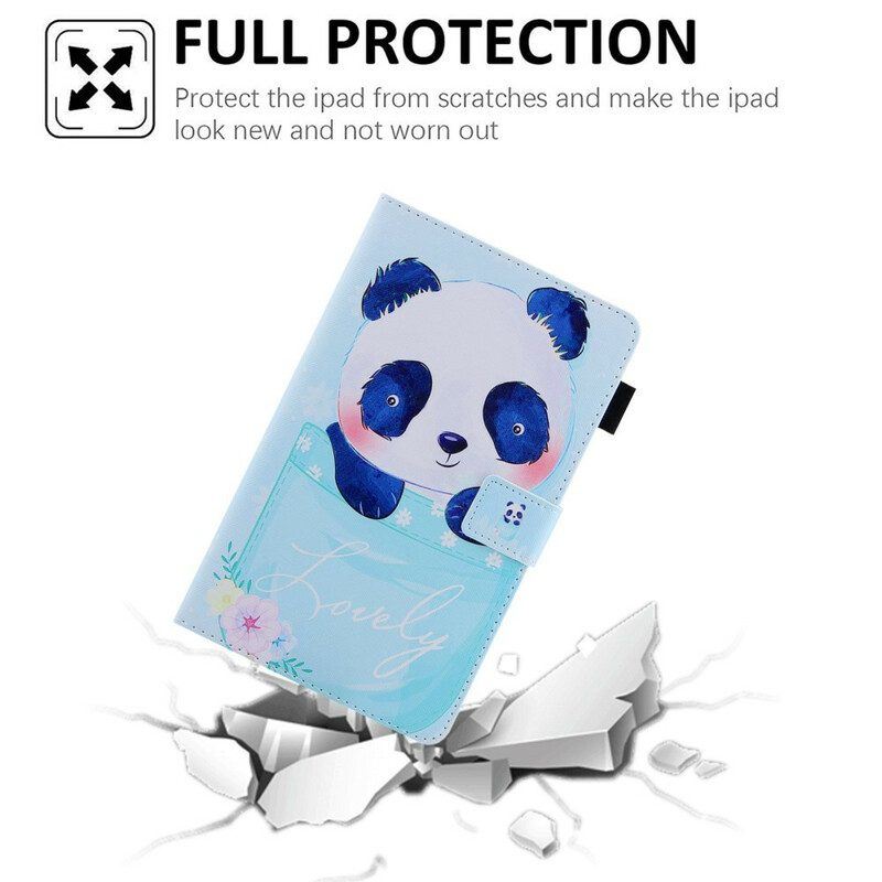 Flip Case Für Samsung Galaxy Tab A7 Lite Süßer Panda