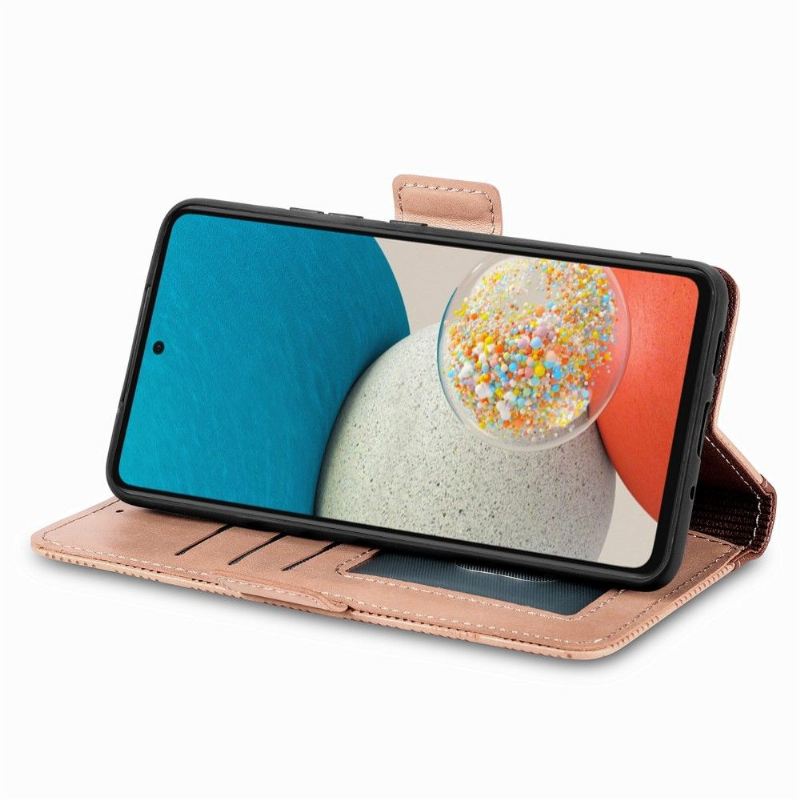 Flip Case Für Samsung Galaxy A53 5G Kunstleder Mit Löchern