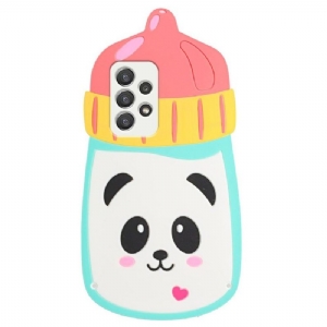 Handyhülle Für Samsung Galaxy A53 5G 3d-panda-babyflasche Mit Riemen