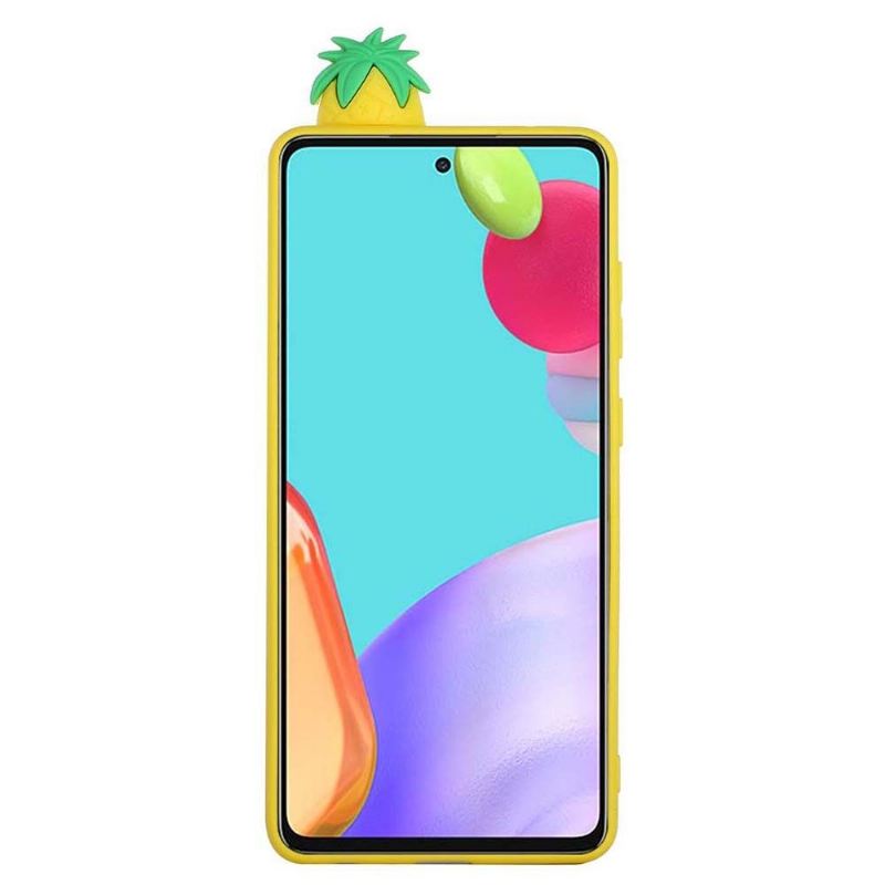 Hülle Für Samsung Galaxy A53 5G Anti-Sturz Silikon Ananas 3d