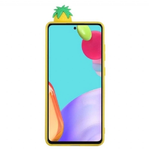 Hülle Für Samsung Galaxy A53 5G Anti-Sturz Silikon Ananas 3d