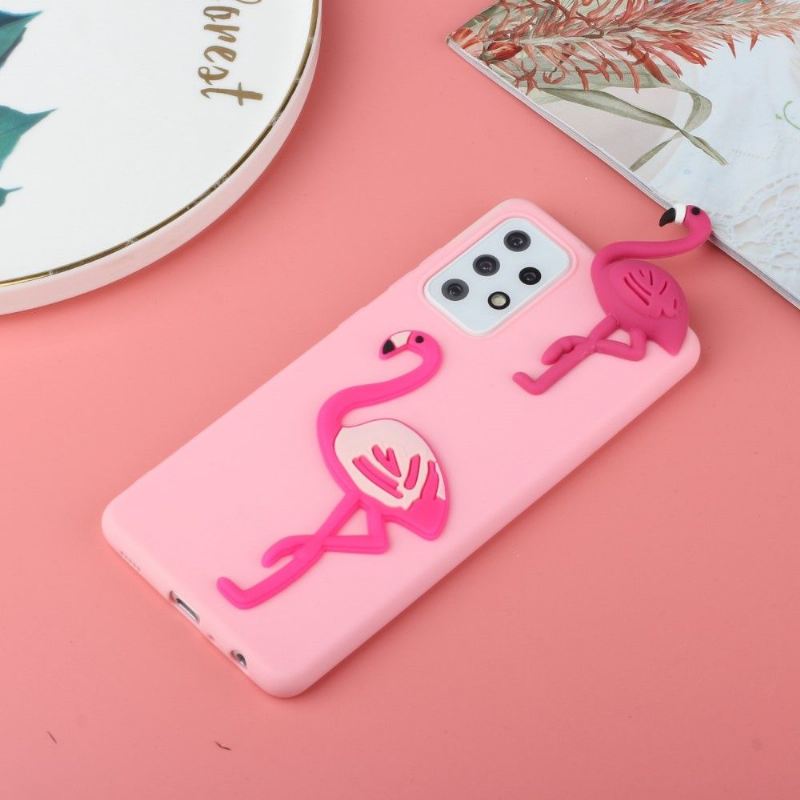 Hülle Für Samsung Galaxy A53 5G Silikonflamingo 3d