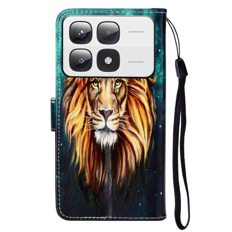 Lederhüllen Für Xiaomi 14t Pro Lion Premium