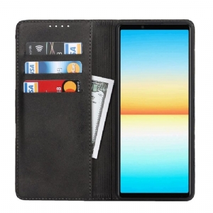 Flip Case Für Sony Xperia 1 IV Flip Case Klappe Für Kartenhalter Aus Kunstleder