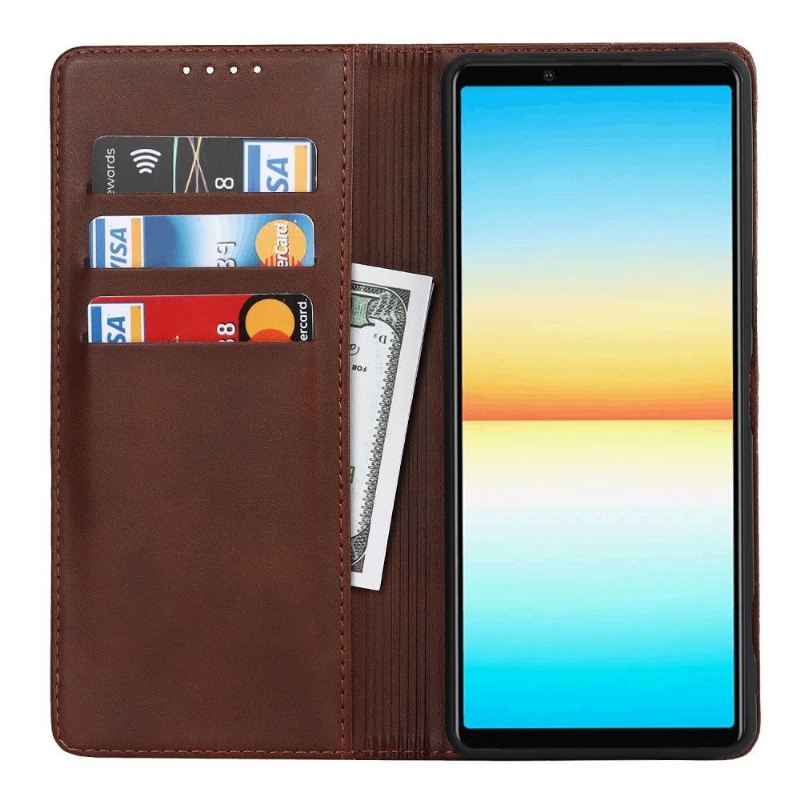 Flip Case Für Sony Xperia 1 IV Flip Case Klappe Für Kartenhalter Aus Kunstleder