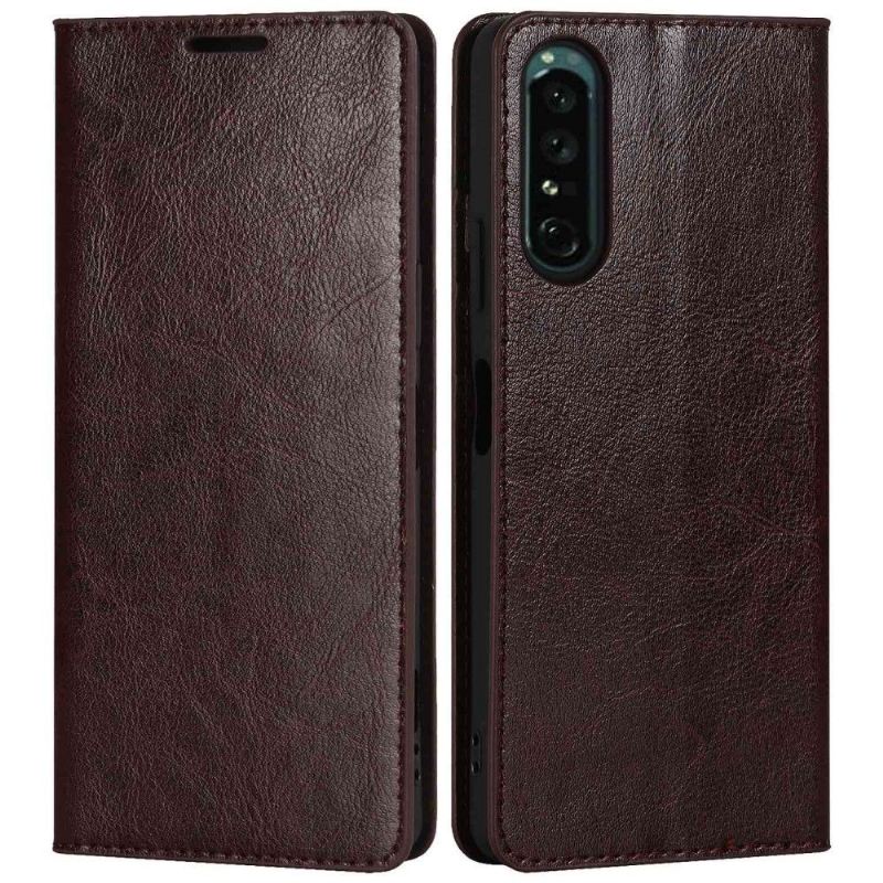 Flip Case Für Sony Xperia 1 IV Lederkartenhalter Mit Stützfunktion