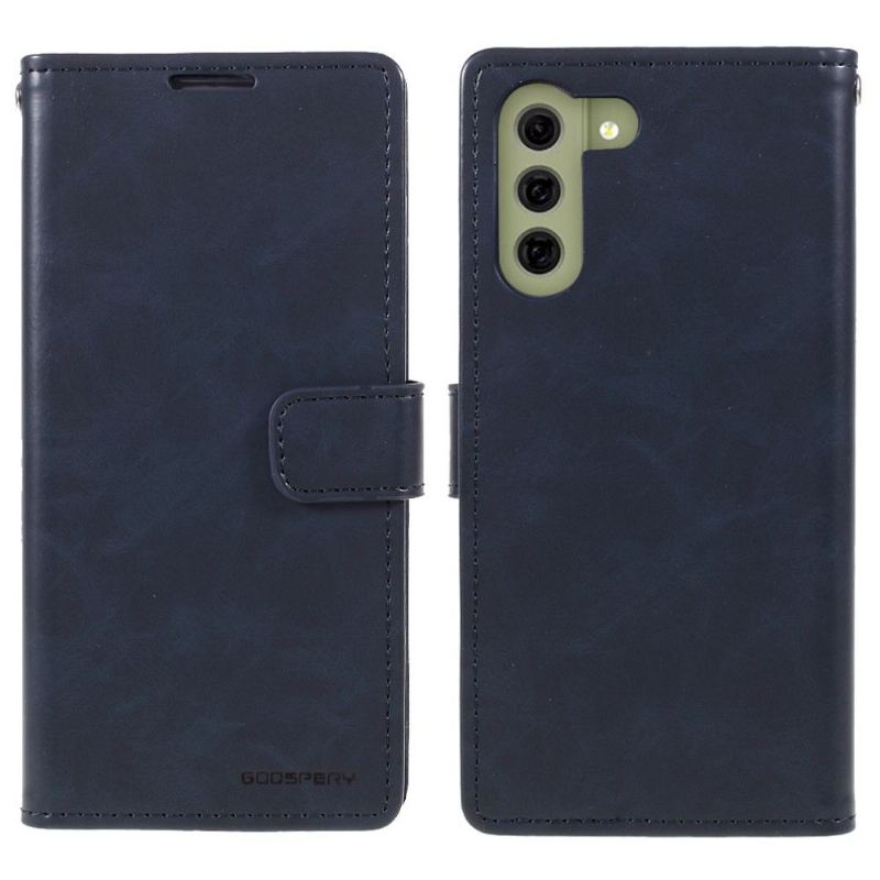 Flip Case Für Samsung Galaxy S21 FE Blue Moon Kunstleder