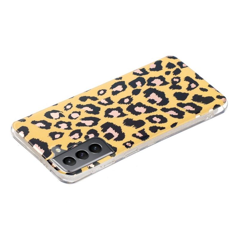 Hülle Für Samsung Galaxy S21 FE Anti-Sturz Silikon-leopard