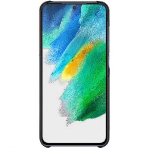 Hülle Für Samsung Galaxy S21 FE Imak Zweifarbiges Kunstleder