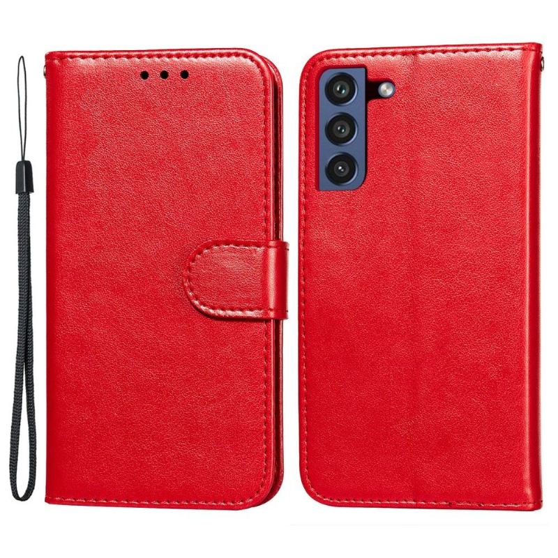 Lederhüllen Für Samsung Galaxy S21 FE Flip Case Klappkartenhalter