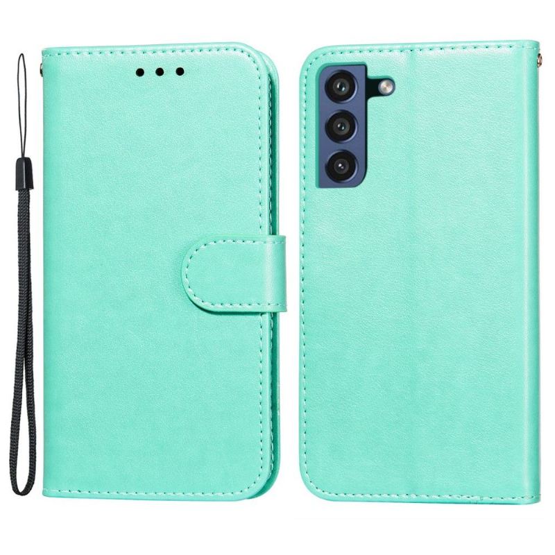 Lederhüllen Für Samsung Galaxy S21 FE Flip Case Klappkartenhalter