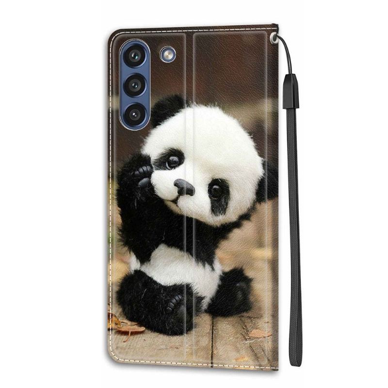 Lederhüllen Für Samsung Galaxy S21 FE Kleiner Panda