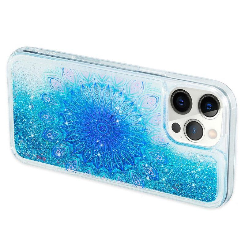 Hülle Für iPhone 15 Pro Max Mandala-glitzer