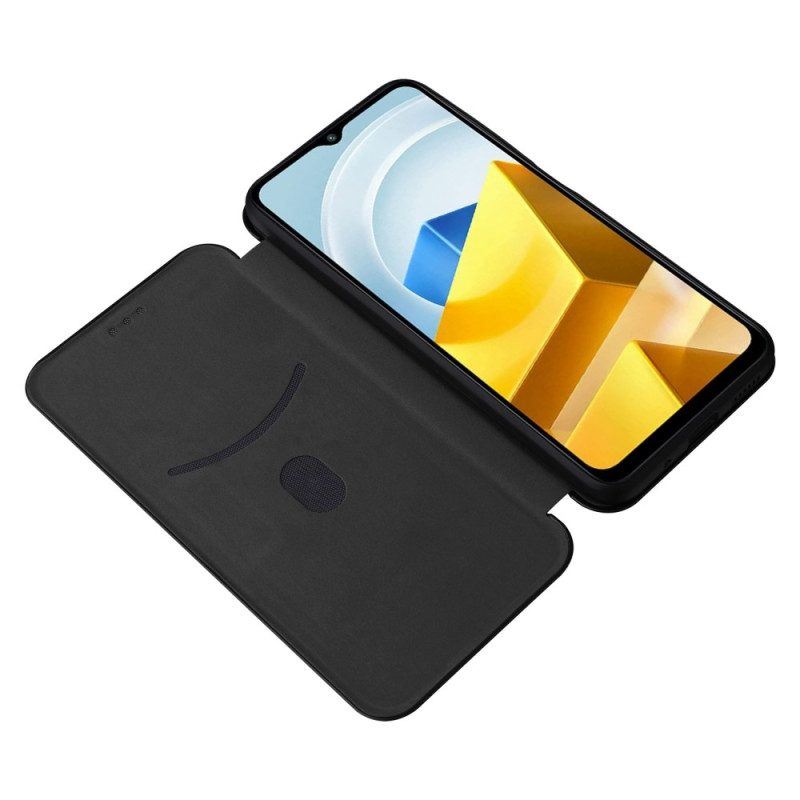 Schutzhülle Für Poco M5 Flip Case Kohlefaser