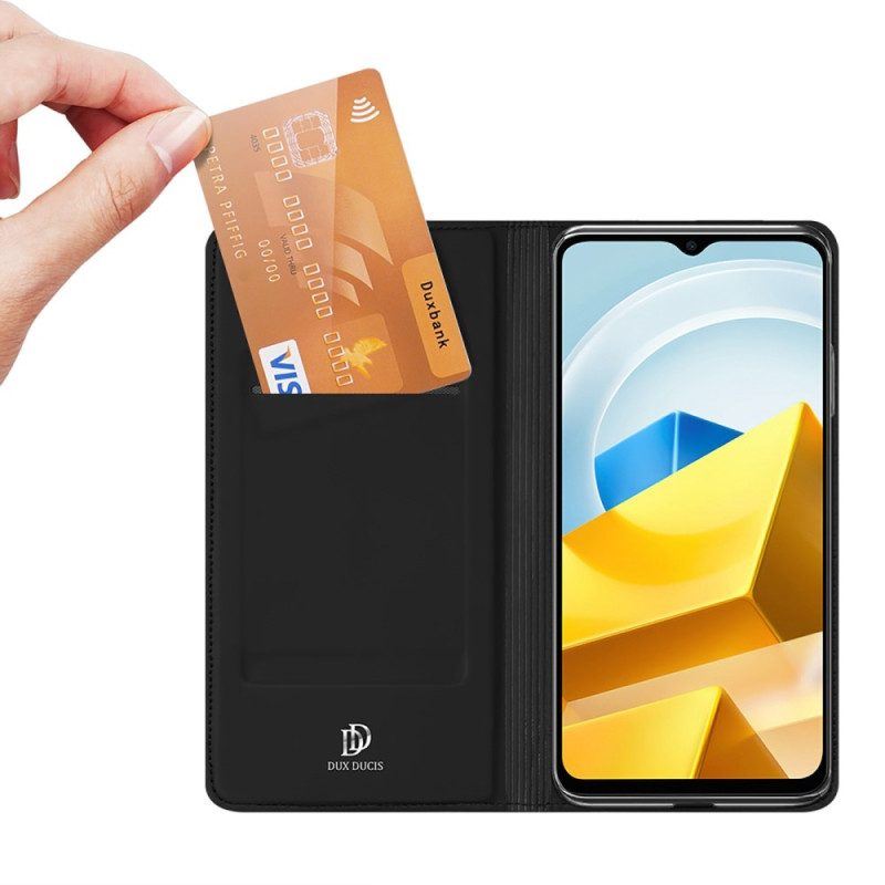 Schutzhülle Für Poco M5 Flip Case Skin Pro Series Dux Ducis