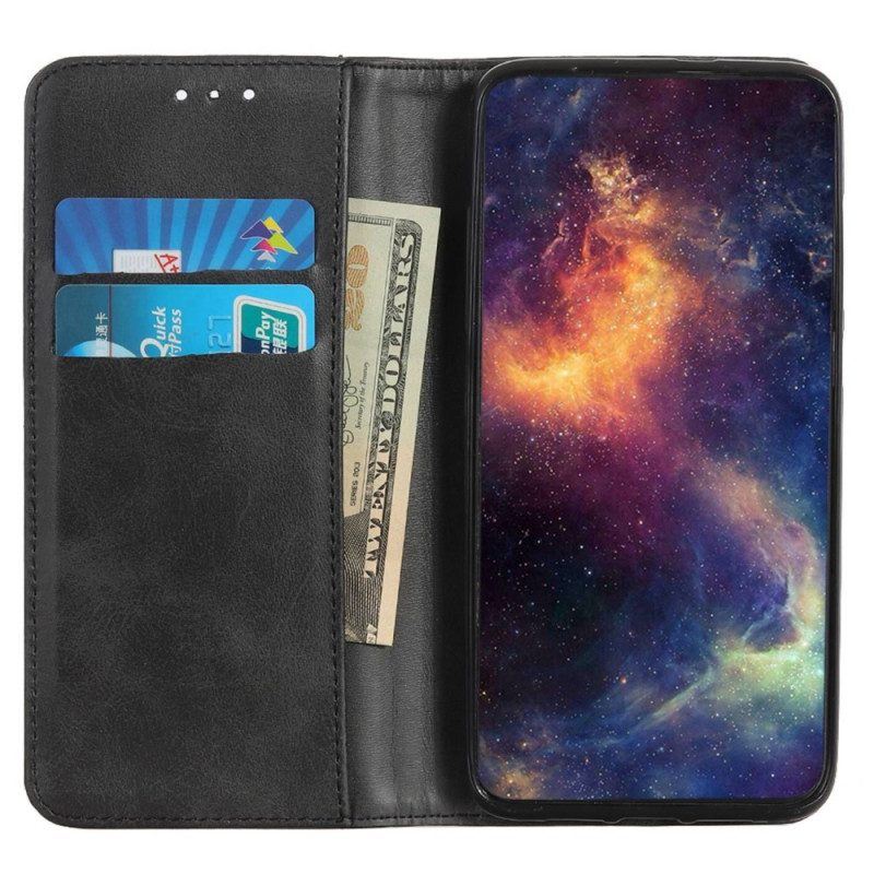 Schutzhülle Für Poco M5 Flip Case Spaltleder