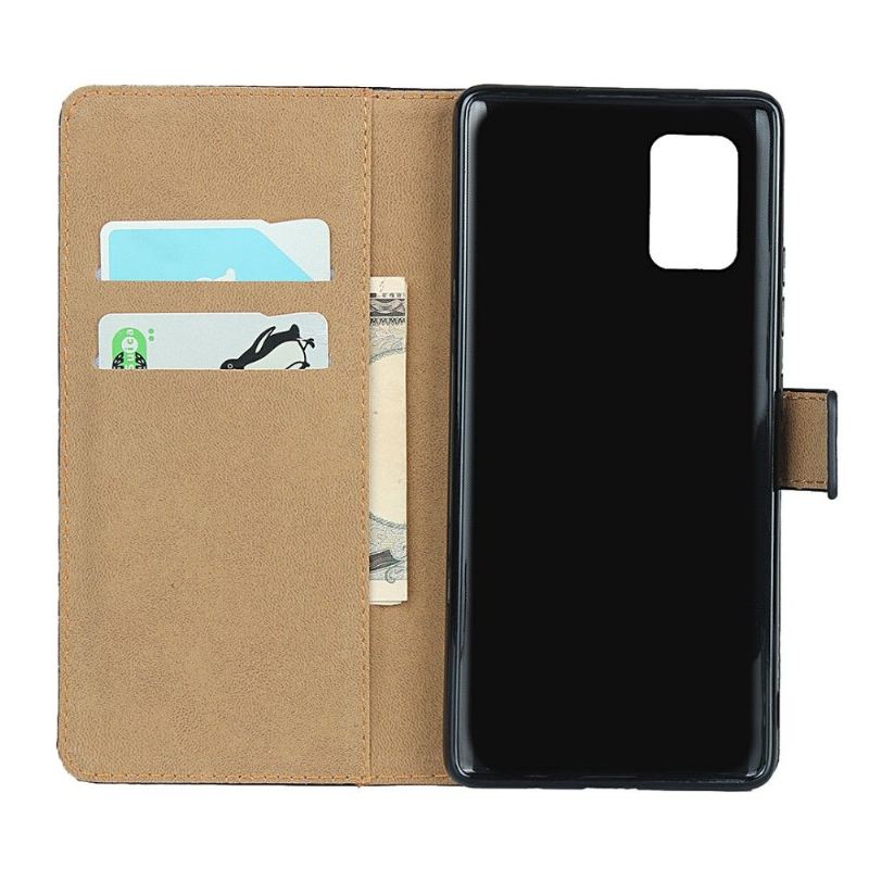 Case Für Samsung Galaxy A51 5G Geldbörse Flip Case - Schwarz