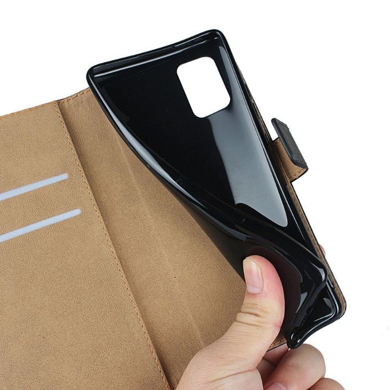 Case Für Samsung Galaxy A51 5G Geldbörse Flip Case - Schwarz