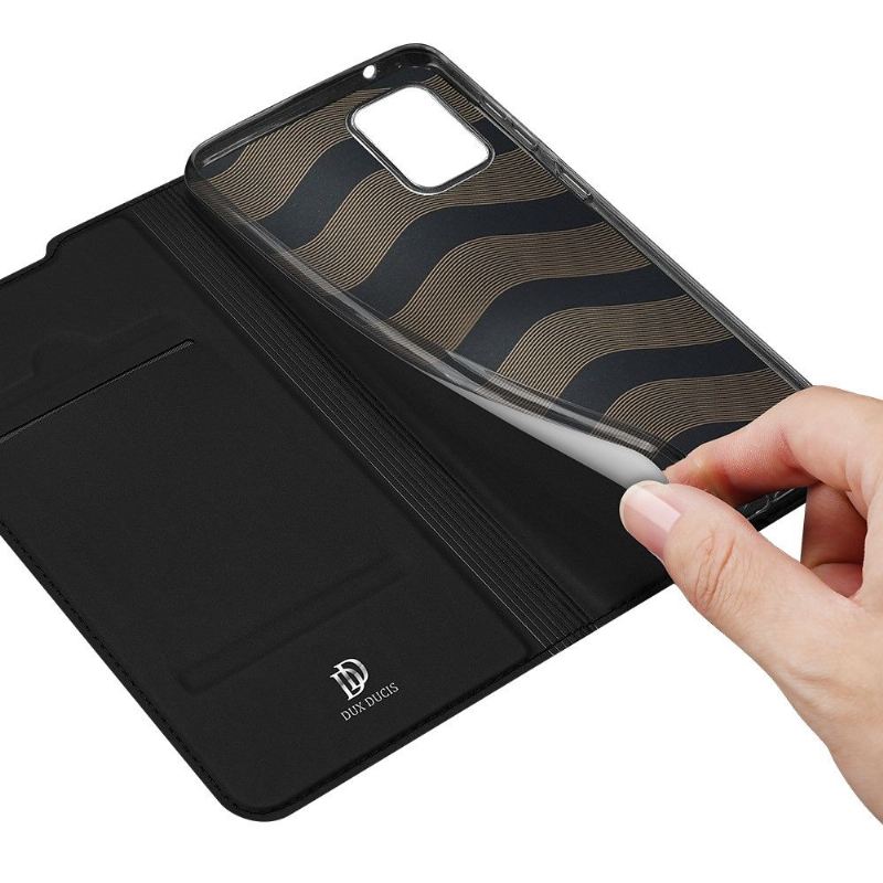 Flip Case Für Samsung Galaxy A51 5G Business-satin-effekt