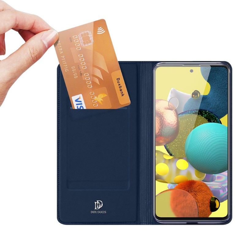 Flip Case Für Samsung Galaxy A51 5G Business-satin-effekt