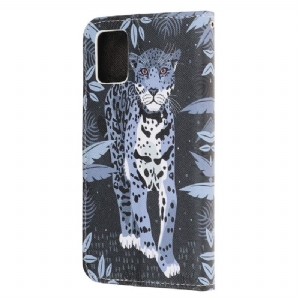 Flip Case Für Samsung Galaxy A51 5G Dschungelleopard