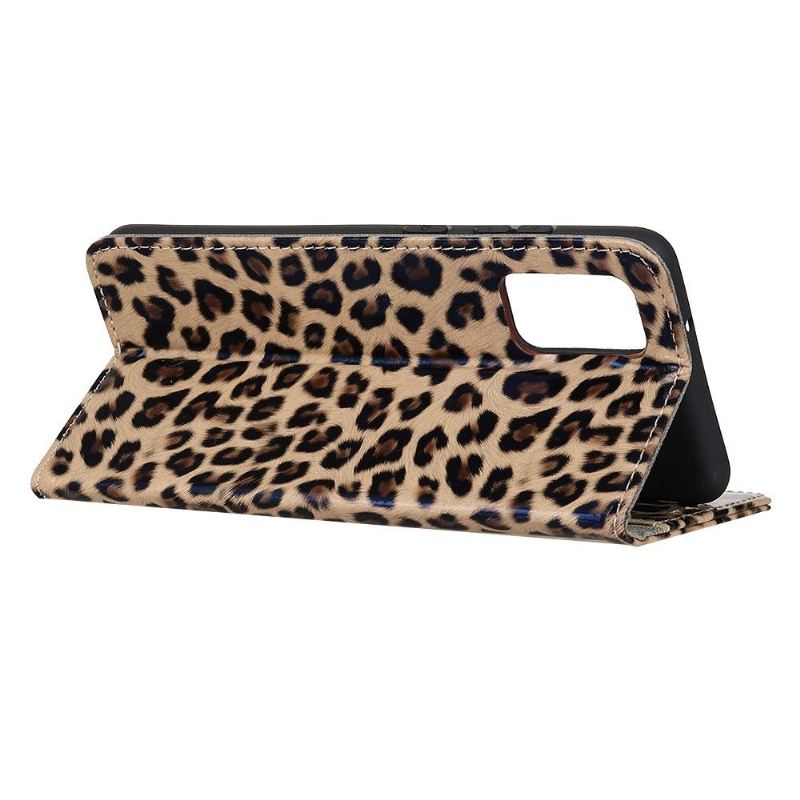 Flip Case Für Samsung Galaxy A51 5G Leopard