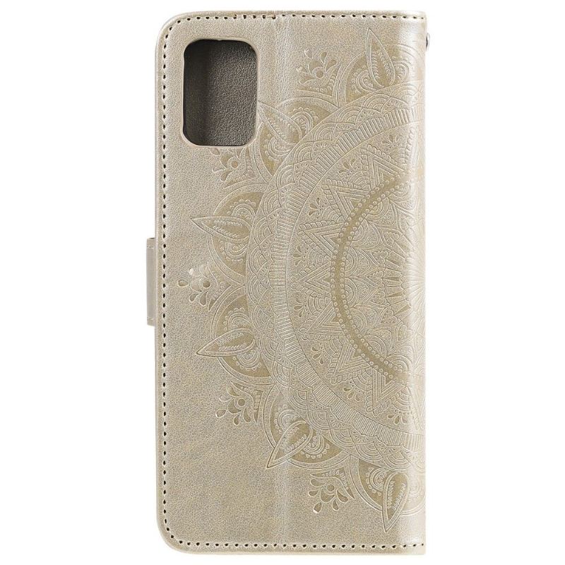 Flip Case Für Samsung Galaxy A51 5G Relief-mandala