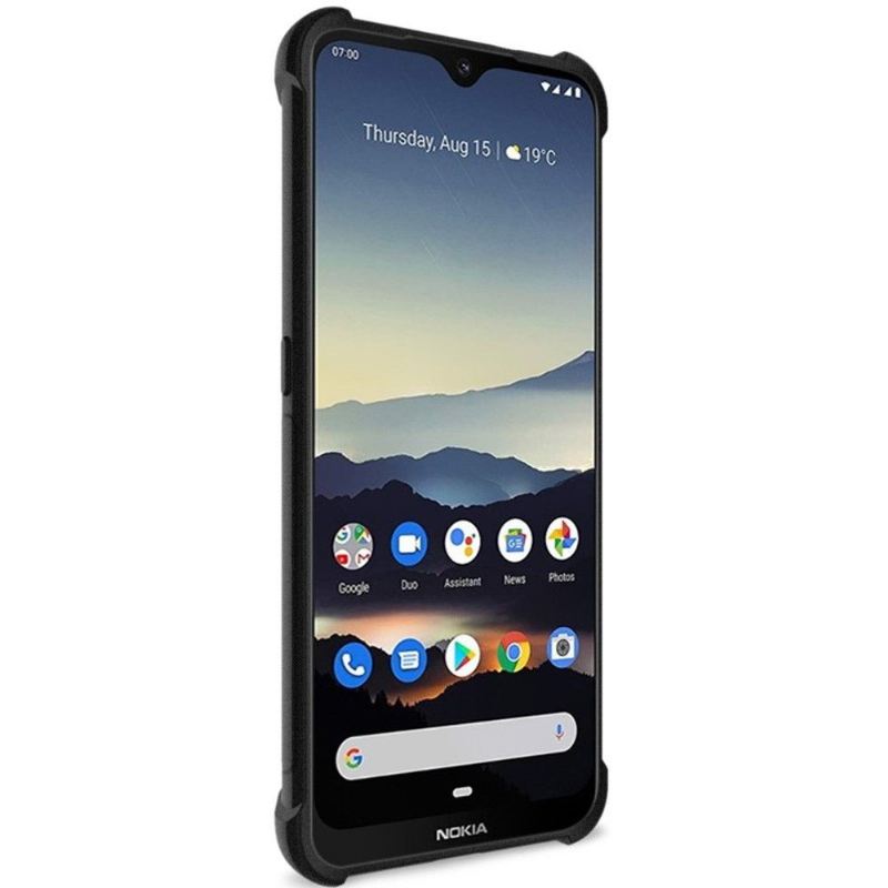 Hülle Für Nokia 7.2 Anti-Sturz Class Protect Stoßfest - Mattschwarz