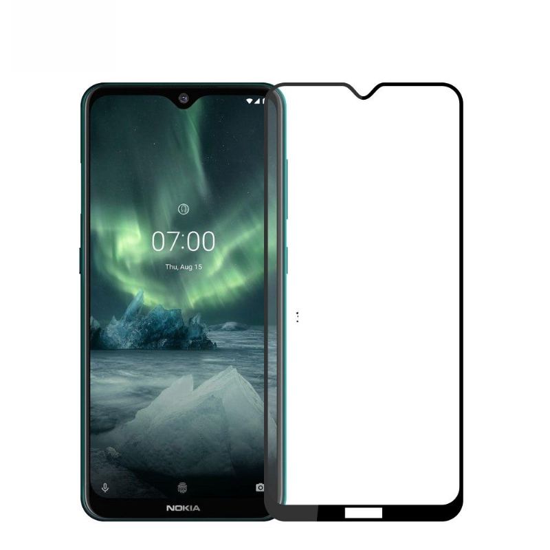 Nokia 7.2 Displayschutzfolie Aus Gehärtetem Glas In Voller Größe