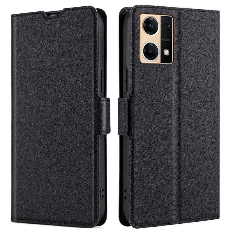 Flip Case Für Oppo Reno 7 Finesse-doppelverschluss