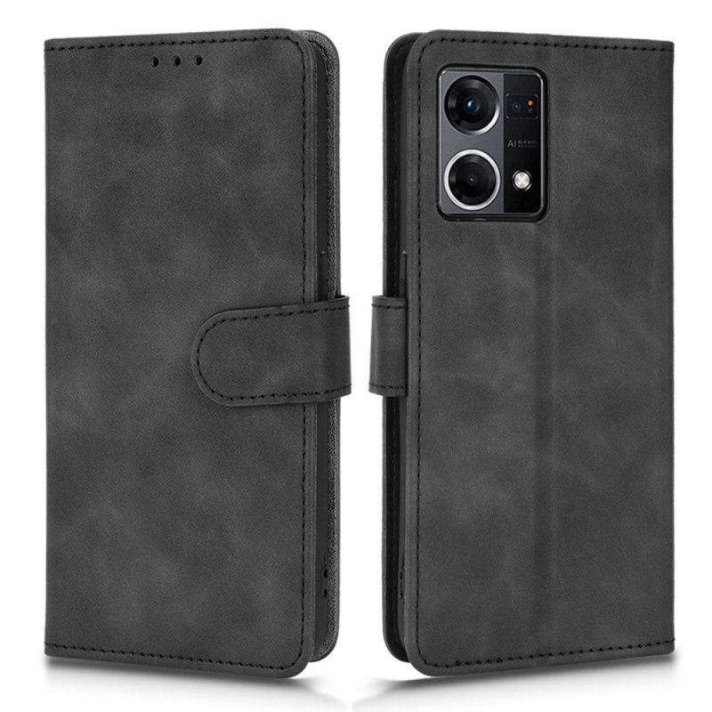 Flip Case Für Oppo Reno 7 Mit Kordel Strappy Skin-touch