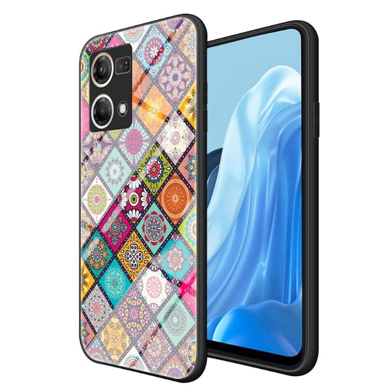 Handyhülle Für Oppo Reno 7 Schutzhülle Mandala-kaleidoskop Mit Ständer