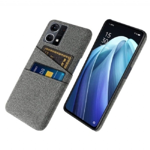 Hülle Für Oppo Reno 7 Kartenhalter Aus Stoff