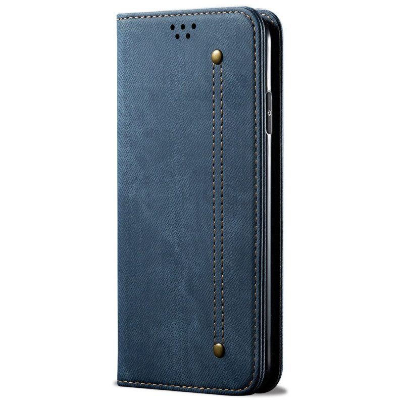 Schutzhülle Für Oppo Reno 7 Flip Case Denim-stoff