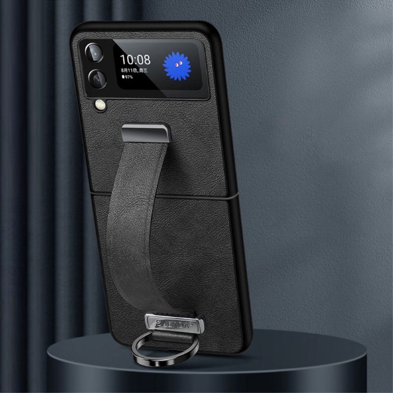 Handyhülle Für Samsung Galaxy Z Flip 3 5G Flip Case Sulada Mit Riemen