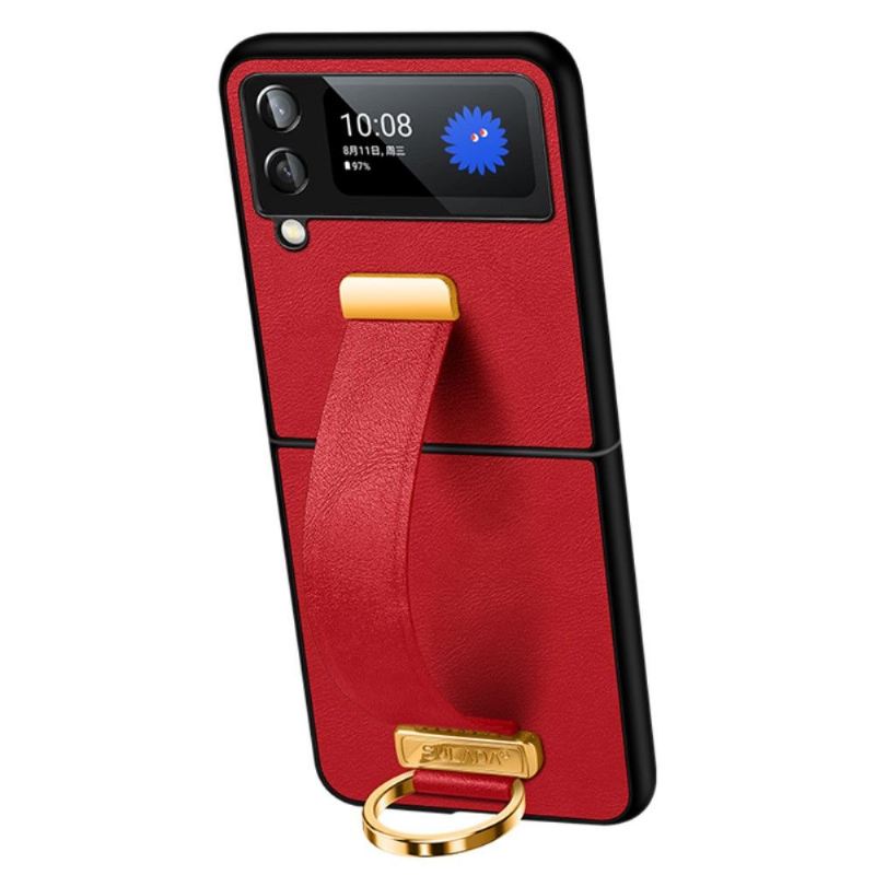 Handyhülle Für Samsung Galaxy Z Flip 3 5G Flip Case Sulada Mit Riemen