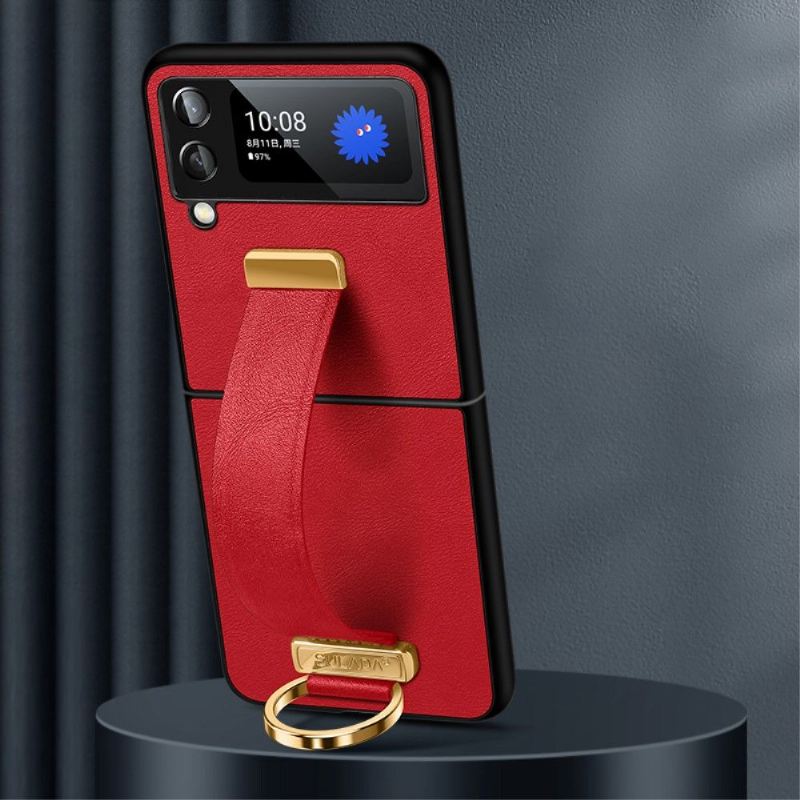 Handyhülle Für Samsung Galaxy Z Flip 3 5G Flip Case Sulada Mit Riemen