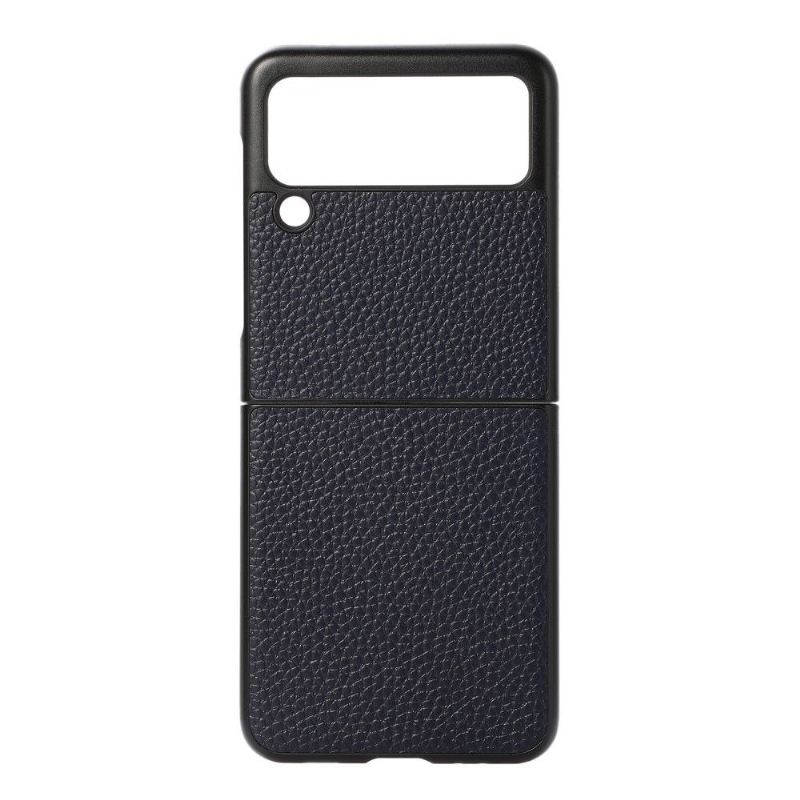 Handyhülle Für Samsung Galaxy Z Flip 3 5G Schutzhülle Flip Case Genarbtes Echtleder