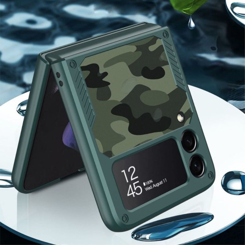 Hülle Für Samsung Galaxy Z Flip 3 5G Camouflage-ring