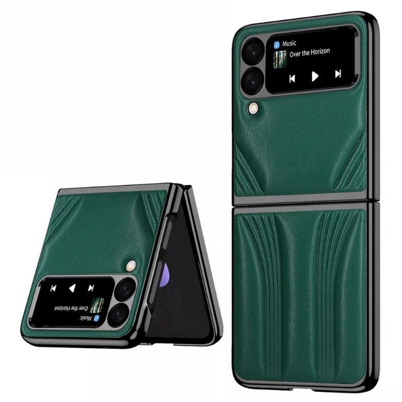 Hülle Für Samsung Galaxy Z Flip 3 5G Flip Case Deluxe Vintage-ledereffekt