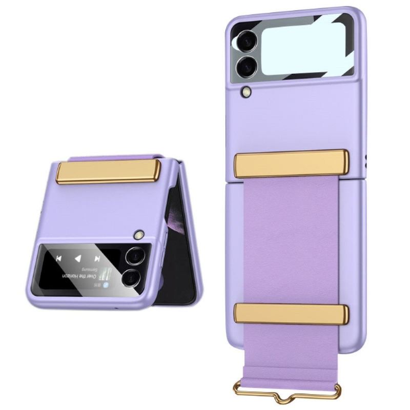 Hülle Für Samsung Galaxy Z Flip 3 5G Flip Case Geschäft Mit Riemen