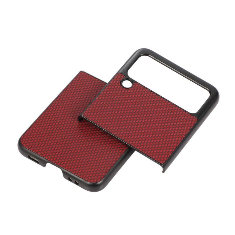 Hülle Für Samsung Galaxy Z Flip 3 5G Flip Case Kohlefaser-stil