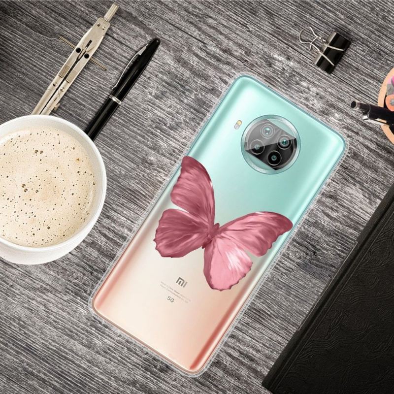 Hülle Für Xiaomi Mi 10T Lite Rosa Schmetterling